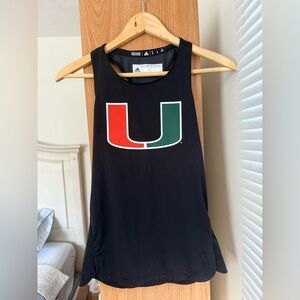 University of Miami Black Tank Top